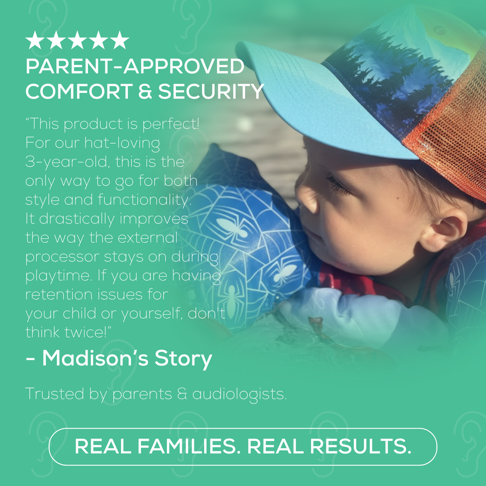 
                  
                    Load image into Gallery viewer, Cochlear Implant Retention Hat - Youth
                  
                